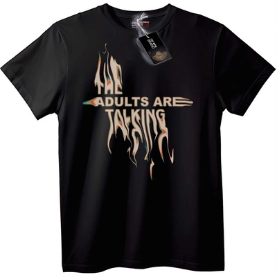 NOONEBRAND Тениска Възрастните Говорят - 2XL, Black