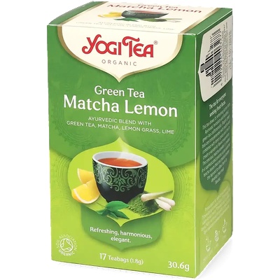 YOGI TEA | Green Tea Matcha Lemon - 17 пакетчета чай
