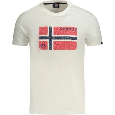Norway 1963 Stylové pánské tričko s krátkým rukávem White