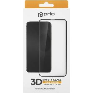 Prio Закалено защитно стъкло за Samsung Galaxy S9, Full Cover 3D, черно (10468)