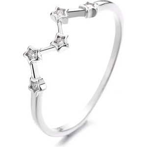 Silenti Jewelry Сребърен пръстен "Съзвездие" - 10 - 62 мм (19.7мм диам. )