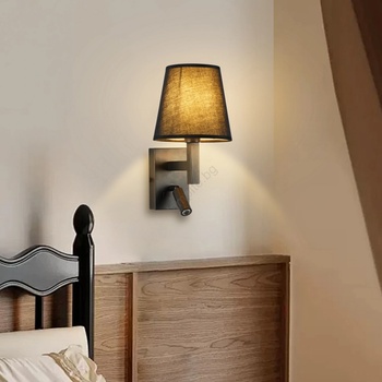 Brilagi - LED Аплик DEYA 1xE14/40W/230V + LED/3W черен (BG1949)