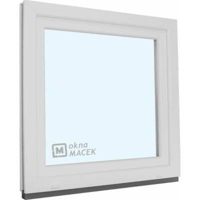 KNIPPING Plastové okno - 70 AD, 900x900 mm, OS, bílá Otevírání: levé, Sklo: čiré