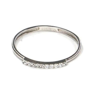 Pattic prsten z bílého zlata se zirkony LMG6701W