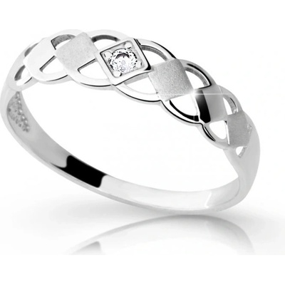 Cutie Diamonds prsteň z bieleho zlata s briliantom DZ6718 1912 10 X 2