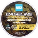 Nash Splietaná Šnúra Baseline Sinking Braid UV Yellow 1200 m 0,20 mm 9,07 kg