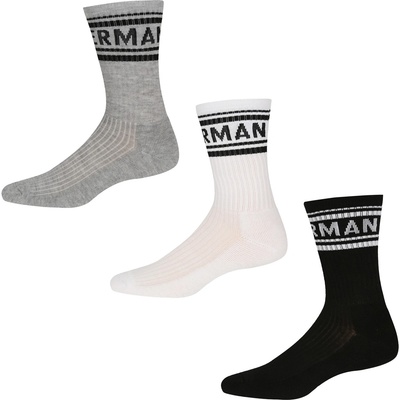 Ben Sherman Мъжки чорапи Ben Sherman 3 Pack Sport Socks Mens - White/Blck/Grey