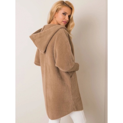 Factory Price dámsky kabát Fashionhunters Alpaca hnedá