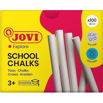 Jovi School Chalks Тебешир White 100 бр (1100)
