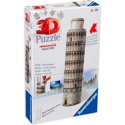 Ravensburger 3D Пъзел Ravensburger от 54 части - Мини наклонена кула в Пиза (11247)