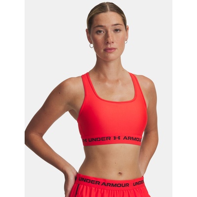 Under Armour Crossback Mid Bra-RED - дамски сутиен Under Armour | Cherven | ЖЕНИ | XS