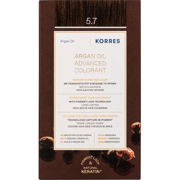KORRES Боя за коса с арганово масло, 5.7 Шоколад