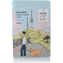 Skin79 Seoul Girl`s Beauty Secret Brightening Mask Plátínková pleťová maska 20 g