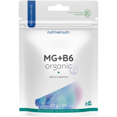Nutriversum MG + B6 | Organic Magnesium + Vitamin B6 [60 Таблетки]
