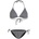 O'Neill Дамски комплект бикини O'Neill Women's Essentials Capri Bondey Bikini Set Bikini - Black Micro Stripe - размер 34 (EU) (150-6542-0111)