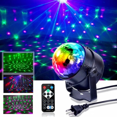 Alum LED disko guľa s diaľkovým ovládaním