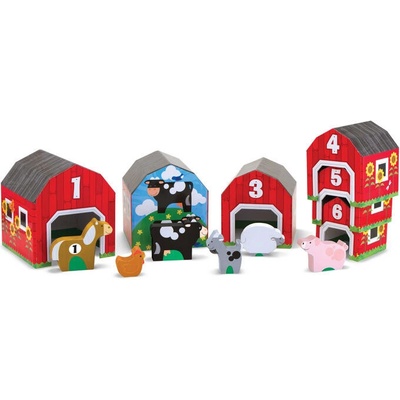 Melissa & Doug stohování a třídění stodola zvířat