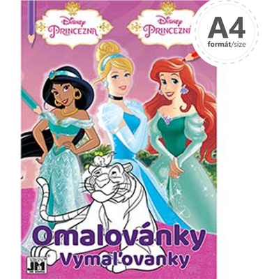 Maľovanky A4 Disney Princezné