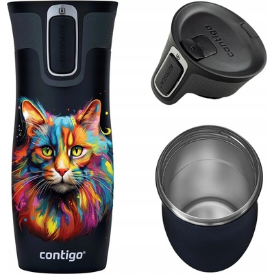 Contigo Termohrnek West Loop 2.0 470 ml černý Kočka