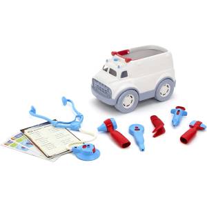 Green Toys Игрален комплект Green Toys - Линейка и докторски принадлежности (AMDK-1313) - baby