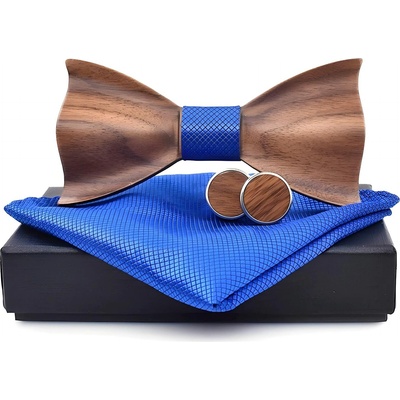 HARAHU Дървен папионка lu-30928 - Син kp30928 (lu-30928)