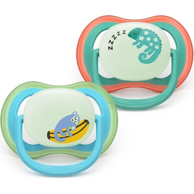 Philips Залъгалки Philips Avent Ultra Air Night 6-18м ленивец и маймунка, сини (Ultra Air Night)