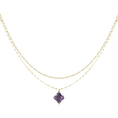 Ornamenti Pozlacený pink clover gold OOR300081