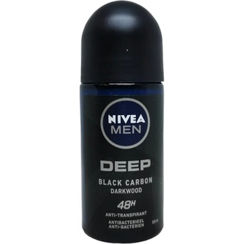 Nivea рол-он мъжки, Deep, Black Carbon, Darkwood, 50мл