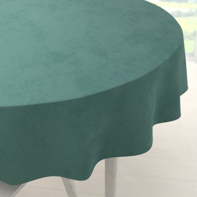 Biante Zamatový okrúhly obrus Velvet Premium SVP-022 Ľadovo zelený Ø 110 cm