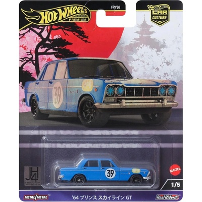Mattel hot wheels Nissan Prince Skyline Gt N 39 Racing 1964 modrá 1:64