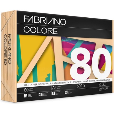 Fabriano Копирна хартия Colore, A4, 80 g-m2, кайсия, 500 листа (8001348234036)