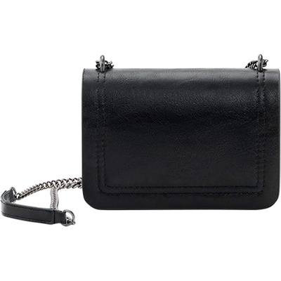 Pull&Bear Чанта с презрамки черно, размер One Size