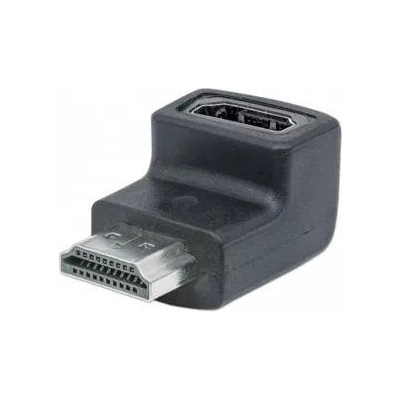 Manhattan Адаптер manhattan hdmi Аf към hdmi Аm черен 4К извит, 353519