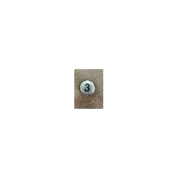 PREVENTA ЦИФРА 3 СРЕБРИСТ КРЪГ 4см (ck03-srk)