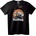 NOONEBRAND Тениска с изгрев и сърф - 2XL, Black