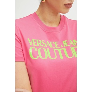 Versace Jeans Couture Памучна тениска (78HAHE05.CJ00E)