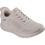 Skechers Дамски маратонки Skechers Womens Engineered Knitted Bungee Slip-On Runners - Natural
