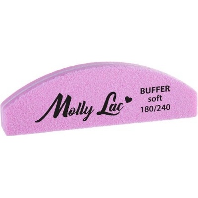 Molly Lac Penový pilník na nechty mini ružový loďka 180/240