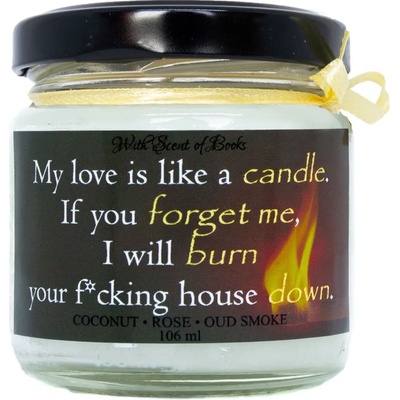 With Scent of Books Ароматна свещ - Like a candle, 106 ml (LIKE A CANDLE 106 ml)