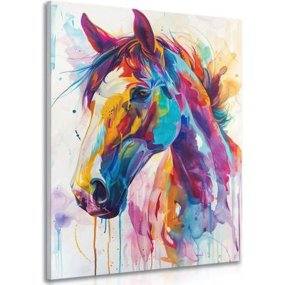 Obraz kůň s imitací malby - 40x60