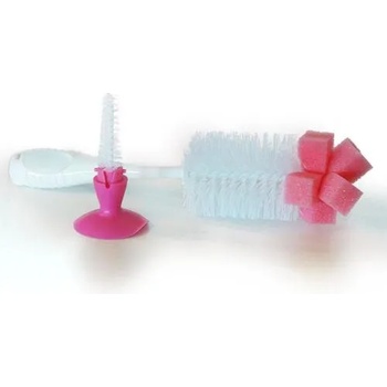 Image 1 of Cangaroo - 2в1 Четка за шишета и биберони розов