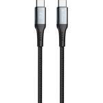 DeTech Кабел за данни DeTech DE-43CC2, Type-C - Type-C, PD, 2.0m, Черен - 40265