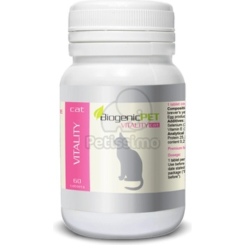 BiogenicPet Vitality Cat - хранителна добавка за котки 60 бр