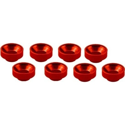 Ultimate Racing M3 alu servo podložky červené 8 ks