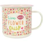 Jones Home & Gift Емайлирано канче Flower Child
