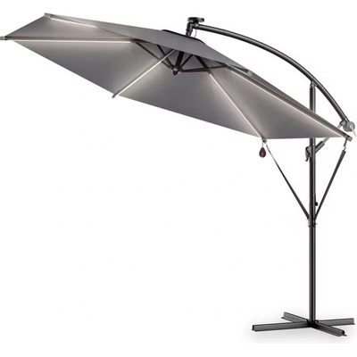 InternetovaZahrada LED slnečník Mali 330 cm - antracit