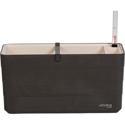 Plastia Samozavlažovací truhlík Berberis antracit/béžová 40 x 19,5 x 19,5 cm