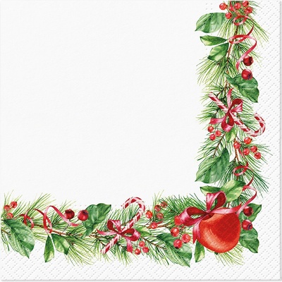 TaT Obrúsky Christmas branches decor 33x33cm