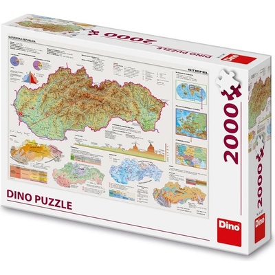 Dino MAPA SLOVENSKA 2000 dílků