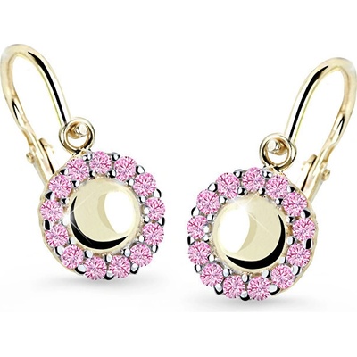 Cutie Jewellery zlaté detské náušnice C2750-10-X-1 růžová